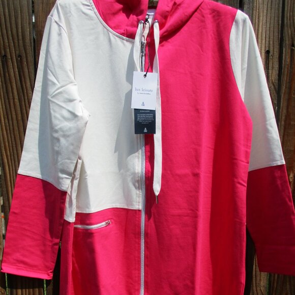 Neon Buddha Colorblock Jacket Lux Leisure Collection Full Zip Pockets Size L NWT - Picture 3 of 11